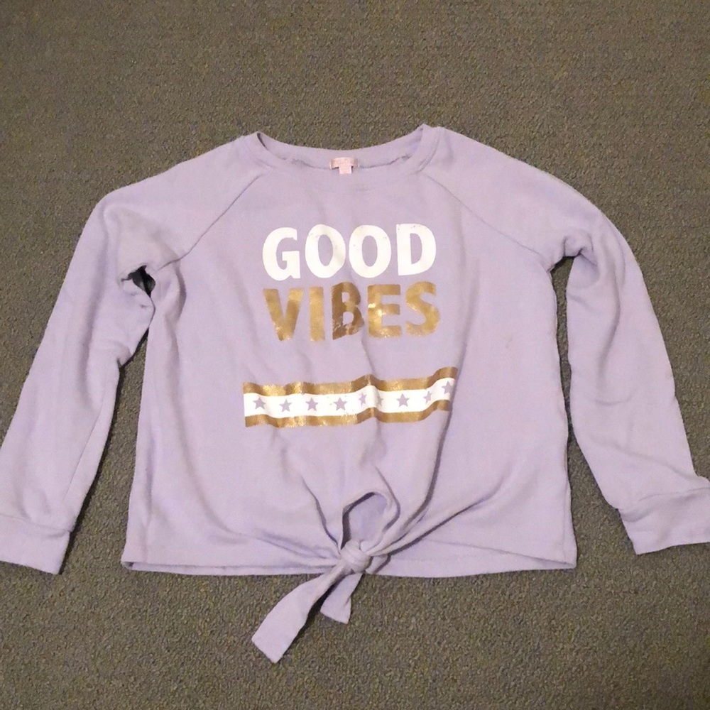 A lavender semi croptop